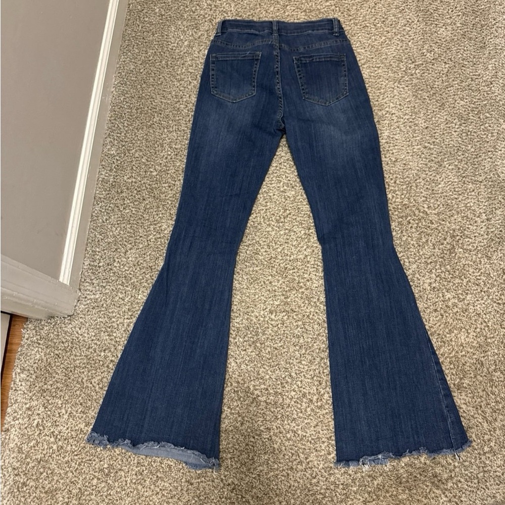 70's Pink Label Social Club NY size 5 flared bottom jeans